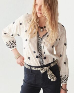 Sybille Blouse - Blue Lagoon