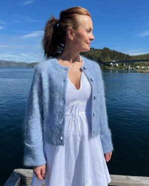 Ina Chunky Jacket - Light Blue