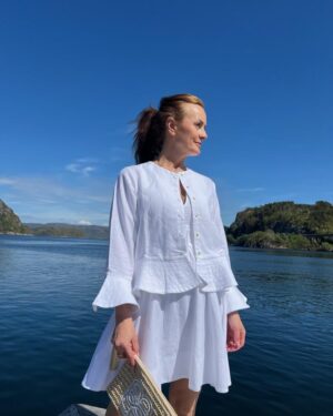 Maren Linen Jacket - White