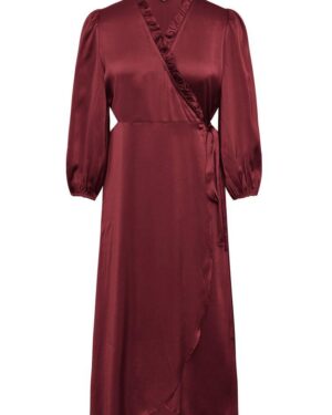 Peony 3/4 Sleeve Dress Bordeaux