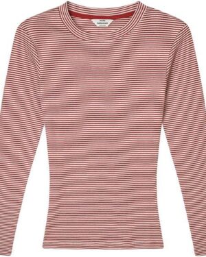 Cotton Stripe Tuba Tee - Winery / Vanilla Ice