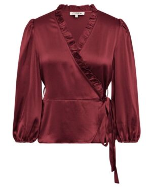 Peony 3/4 Sleeve Bluse Bordeaux
