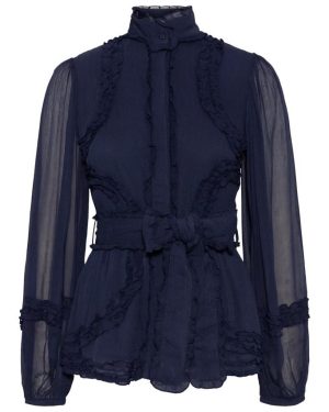 Violette Blouse Dark Navy