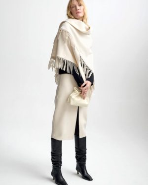 Alba Wool Scarf Eggshell