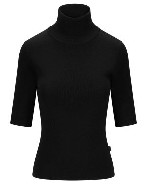 Melly merino tee Black