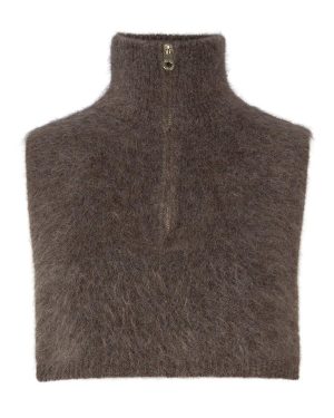 Belinda chunky high neck Brown