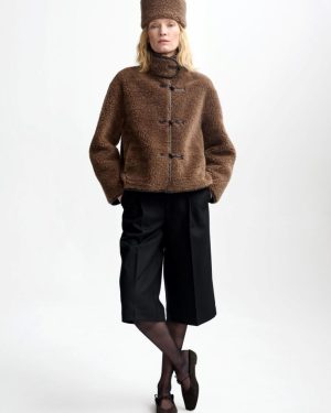 Zola Lamb Fur Jacket Cappucino