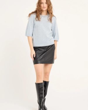 Merino knit s/s pullover