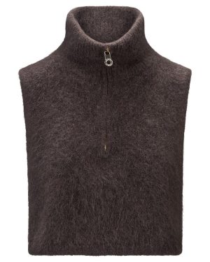 Belinda chunky high neck Dark Brown