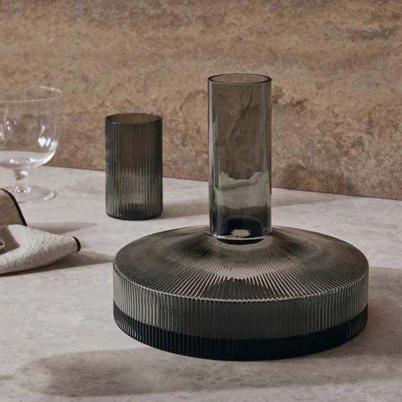 Ripple Wine Carafe Smoked Gray