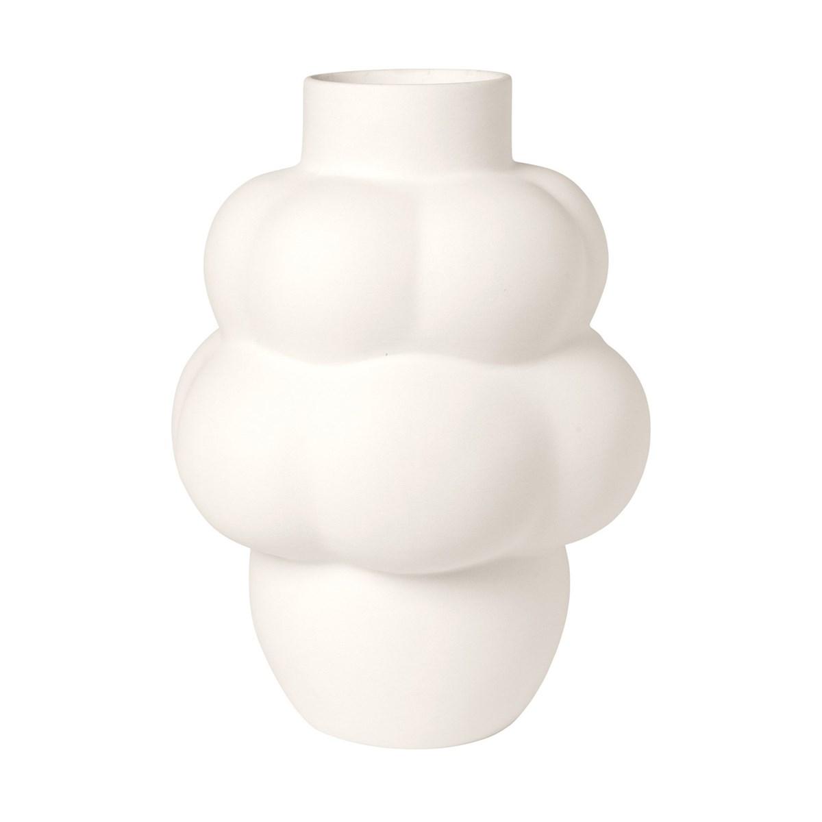 Ballon vase 04 Raw white