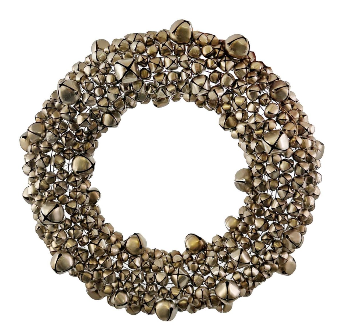 Jingle Bells krans sølv 42 cm