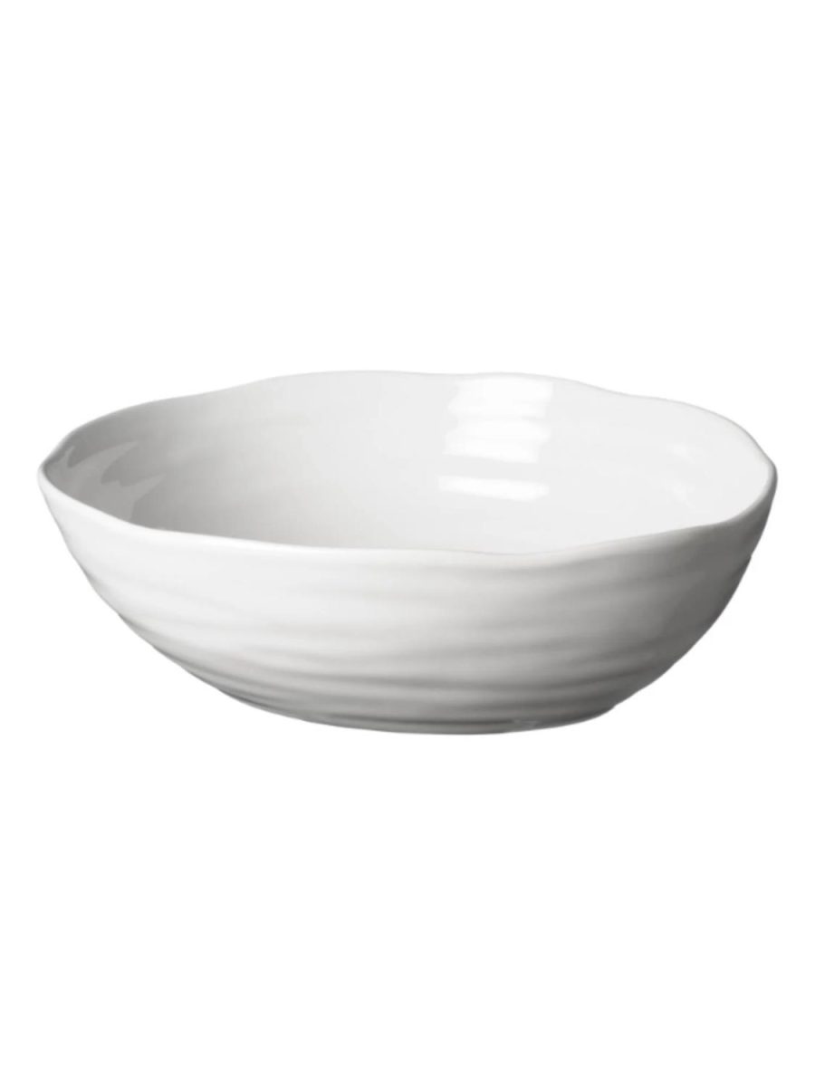 Skål Oval Stor Capri Hvit