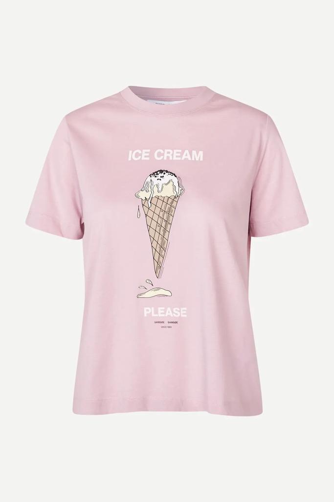 Sacamino SS t-shirt Ice Egret
