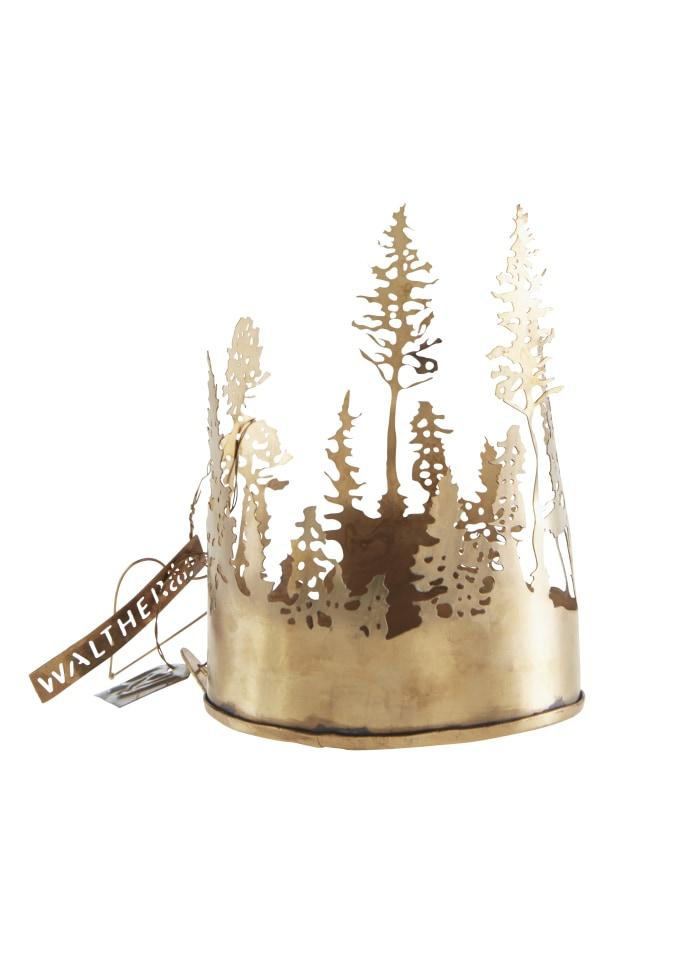 Lyseholder Tree messing H:11 cm dia: 10,5 cm
