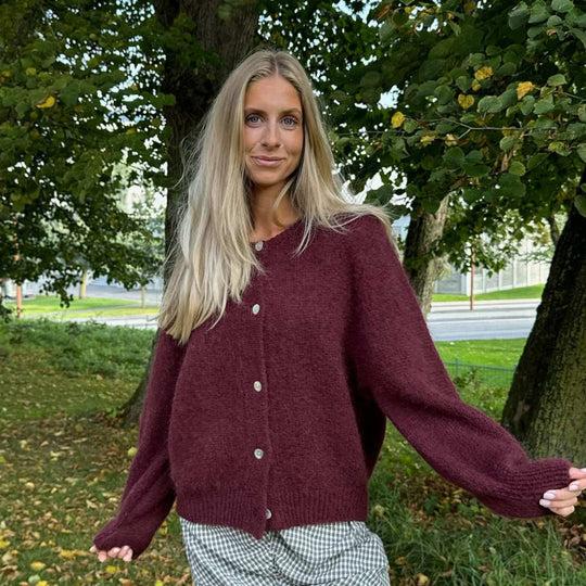IdaIC Cardigan Bordeaux