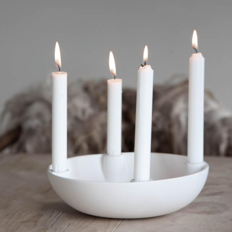 Søgne adventstake hvit