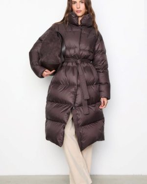 Dakota Down Coat Dark Brown