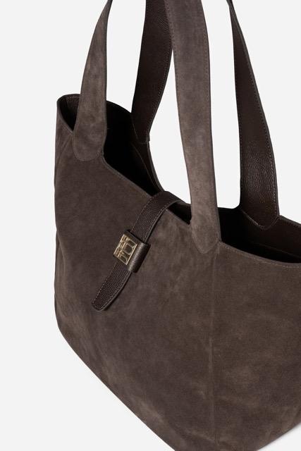 Lucille Tote Bag Large Dark Brown