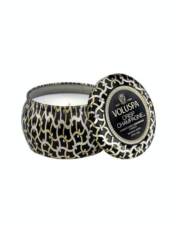 Mini tin Candle 25 timer Crisp Champagne