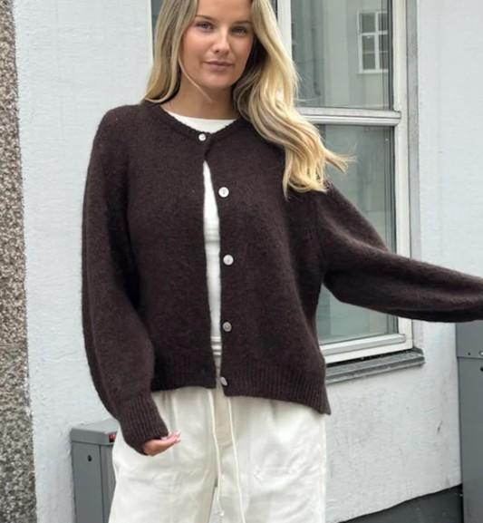 Ida Cardigan Dark Brown