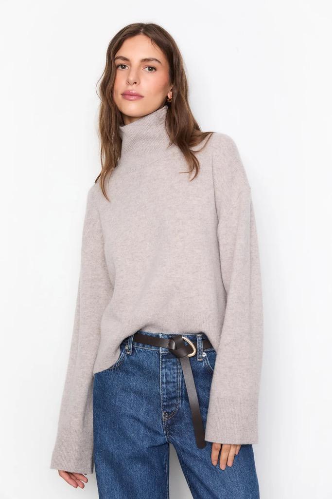 Abigail Knit Taupe Melange