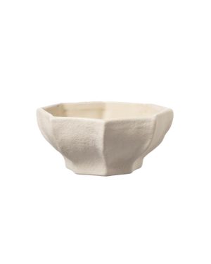Skål naturhvit d12,3 h5cm