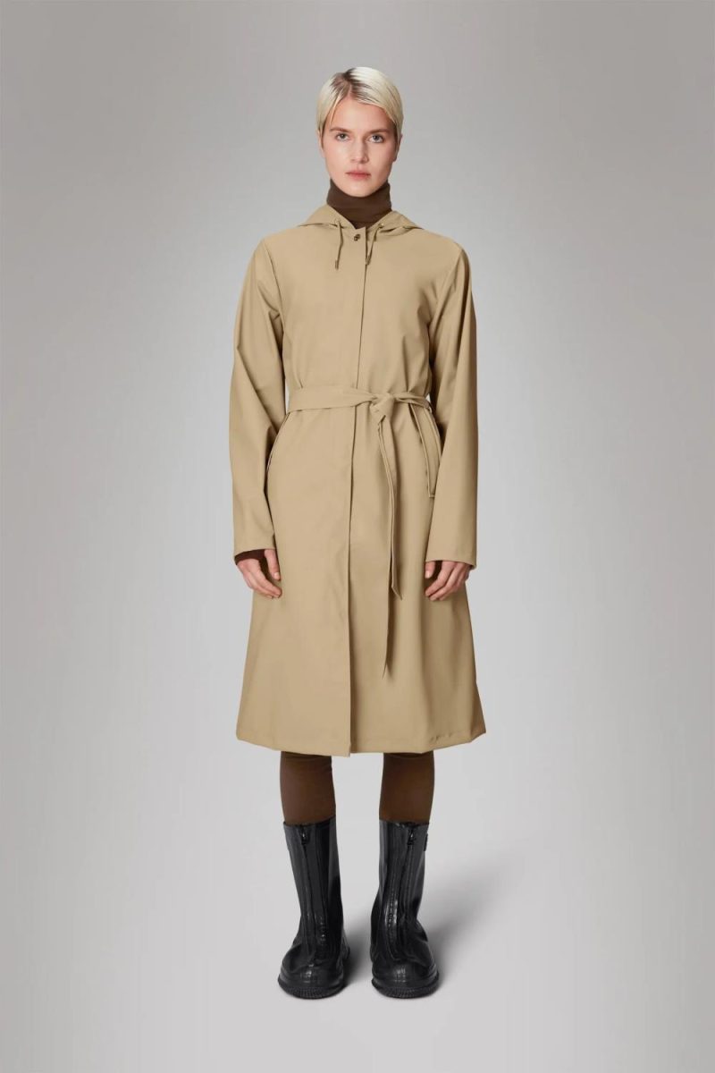 A - Line Longer W Jacket - Sand