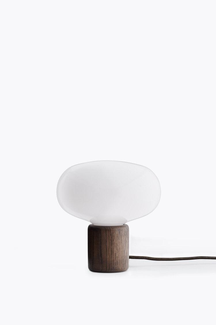 Karl Johan Table Lamp, Smoked Oak/White Opal Acryl