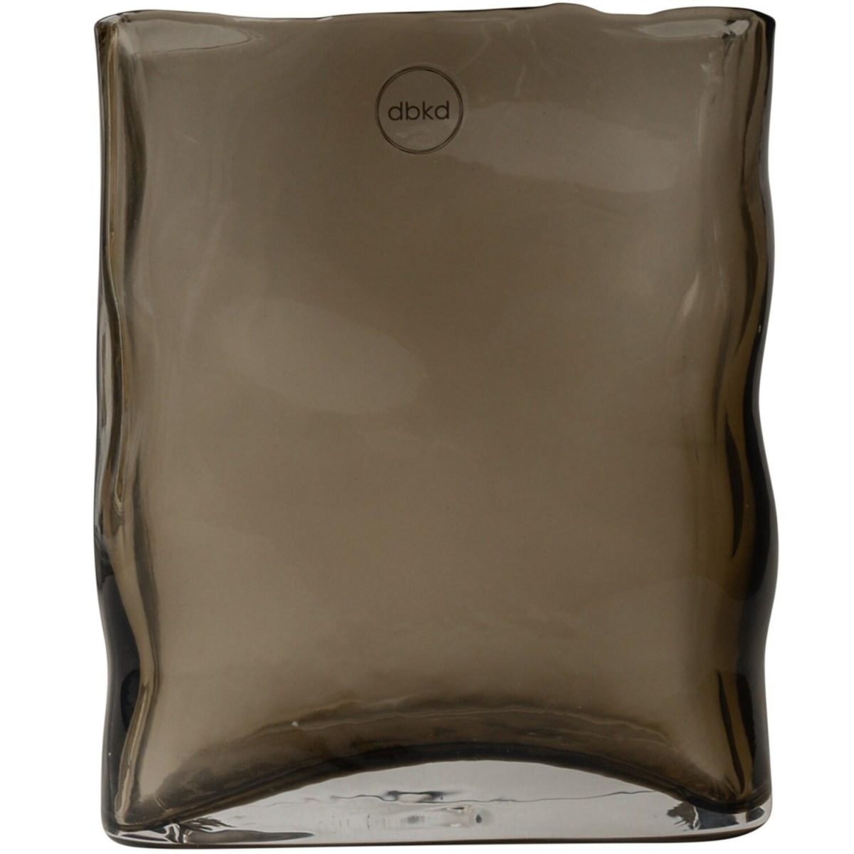 Meadow glass vase large brown