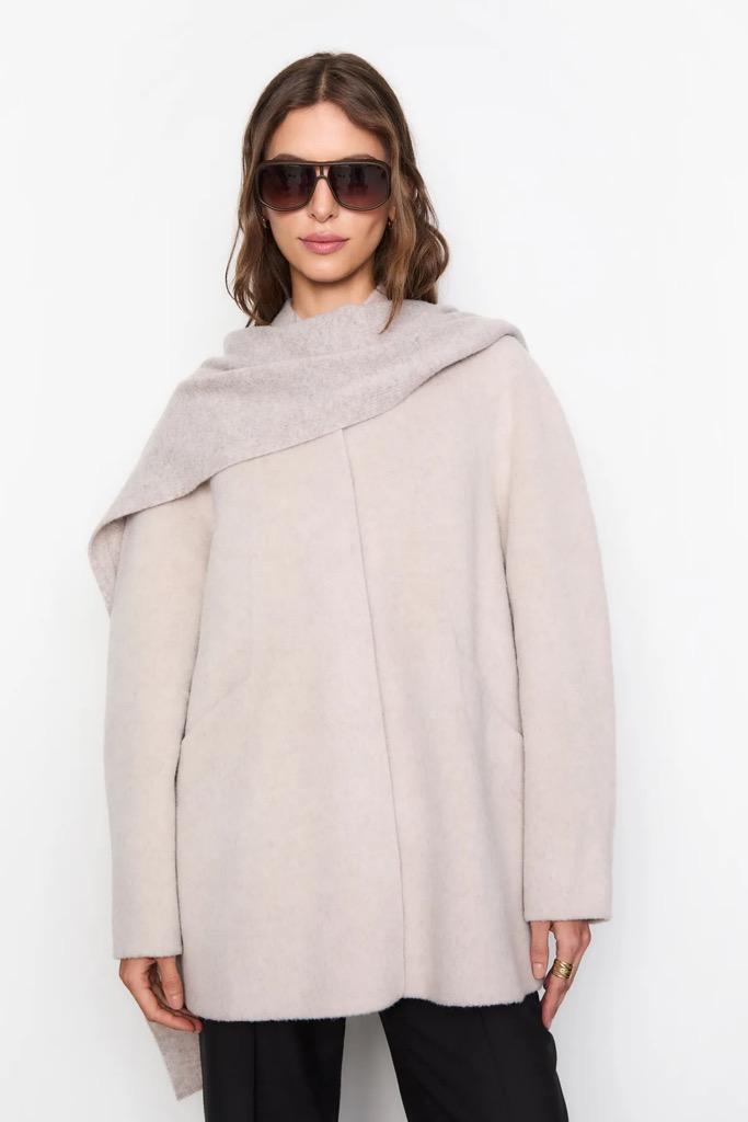 Babette Scarf Taupe Melanage