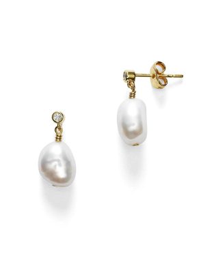 Pearly Earring - Gold