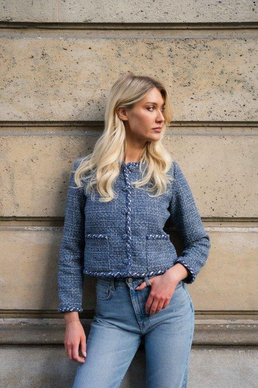 Lily Jacket Navy Melange