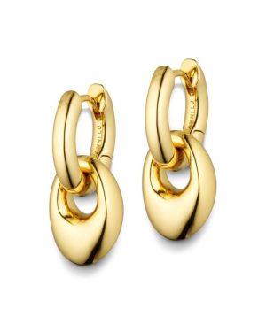 Petit Pebble Hoop - Gold