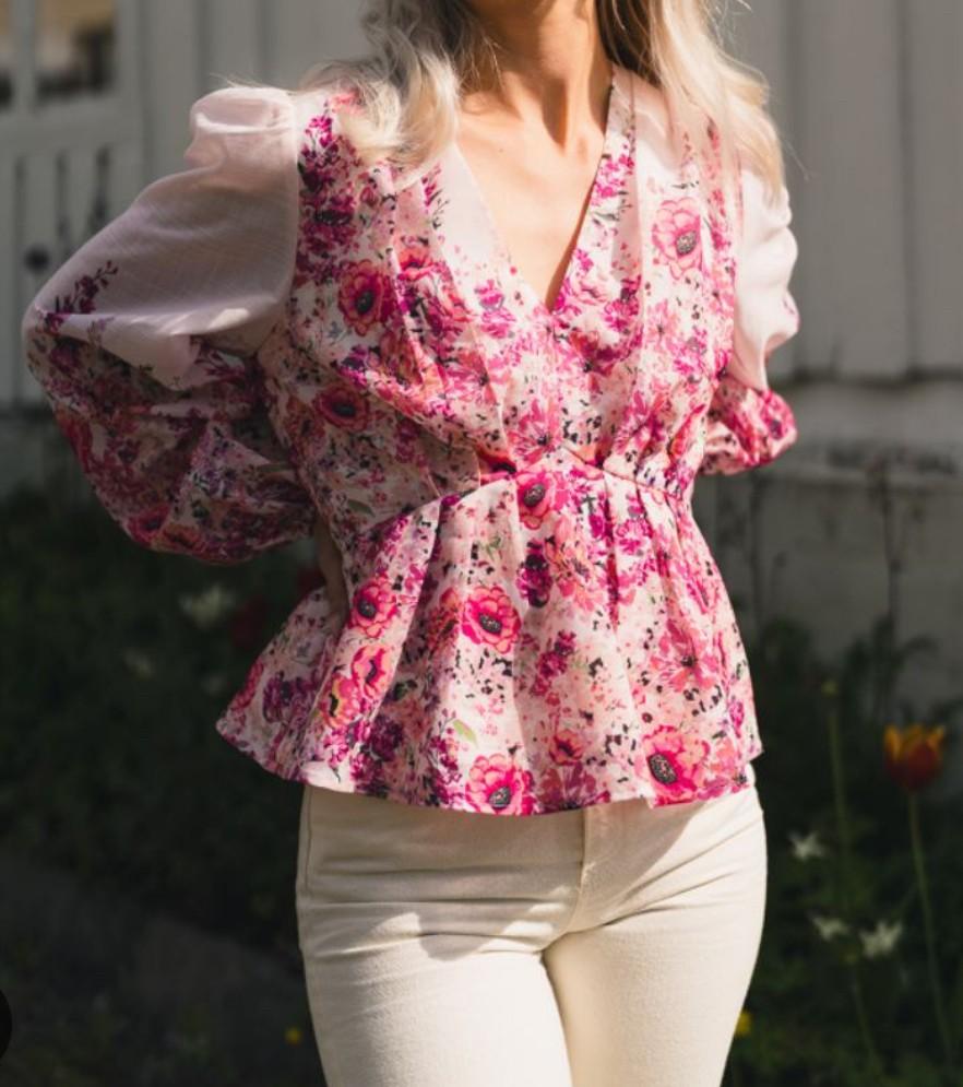 Fie Flower Print Blouse