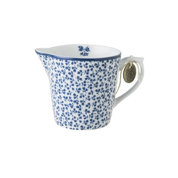 Fløtemugge blå / hvit Floris Laura Ashley