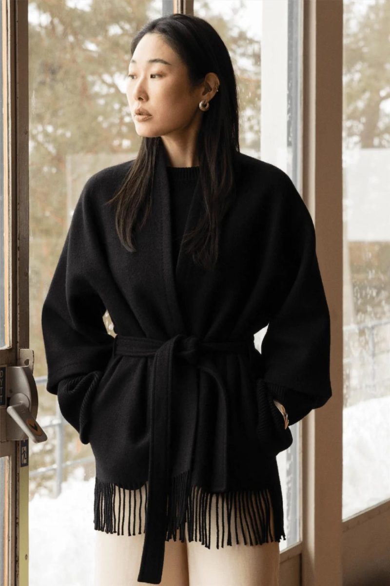 Akila Lambswool Jacket Black