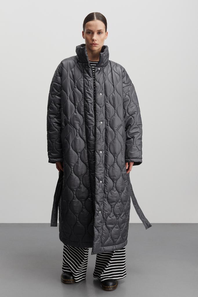 Shiny Recycle Rafhil Coat - Asphalt