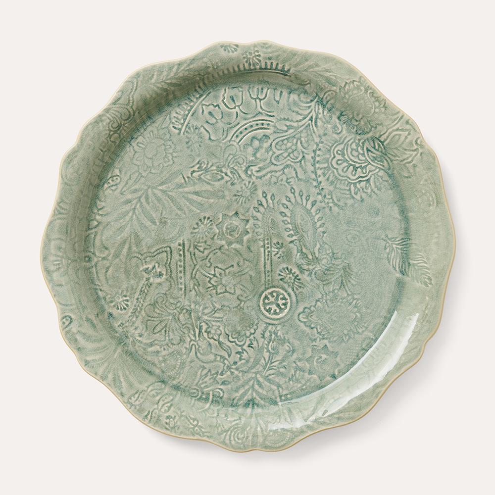 Round serving plate / pizza Antique