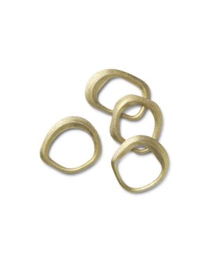 Flow Serviettring Brass (sett med 4)