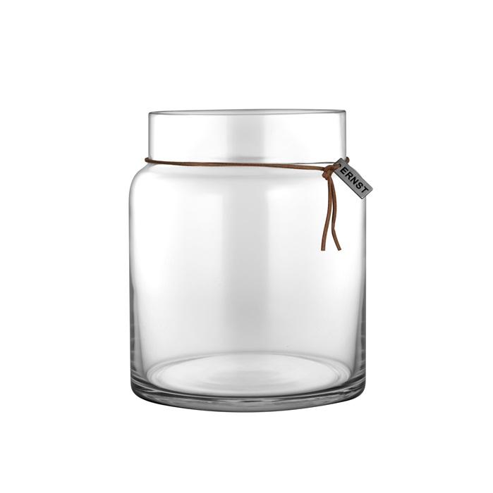 Glassvase rett d15 h18 cm