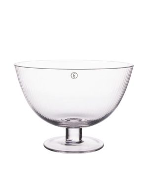 Glasskål på fot d 16,5 h 12 cm