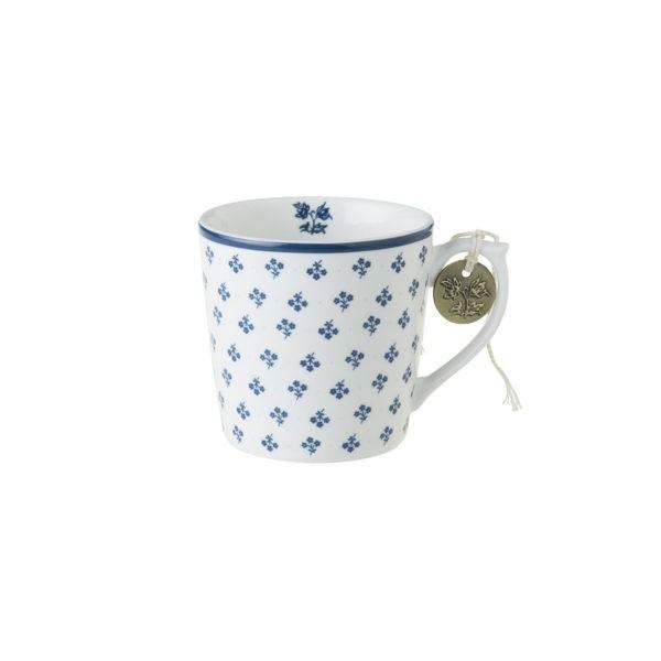 Krus lite Petit Fleur Laura Ashley blå / hvit porselen