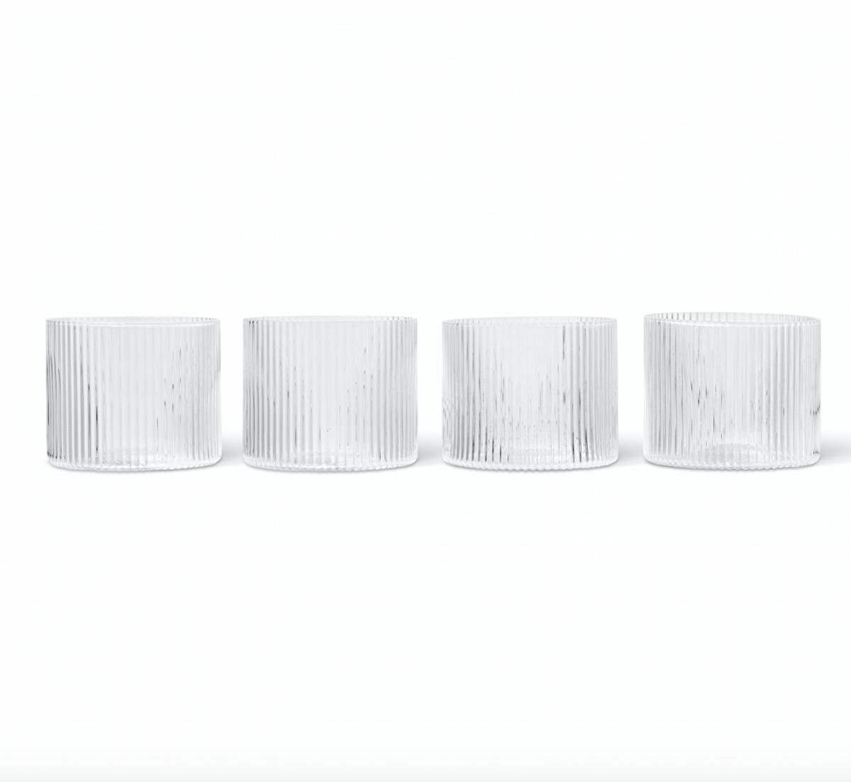 Ripple Low Glasses - Clear