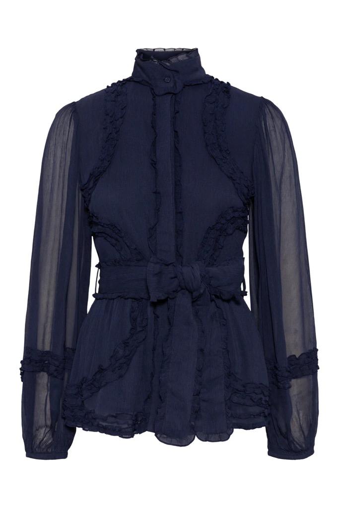 Violette Blouse Dark Navy