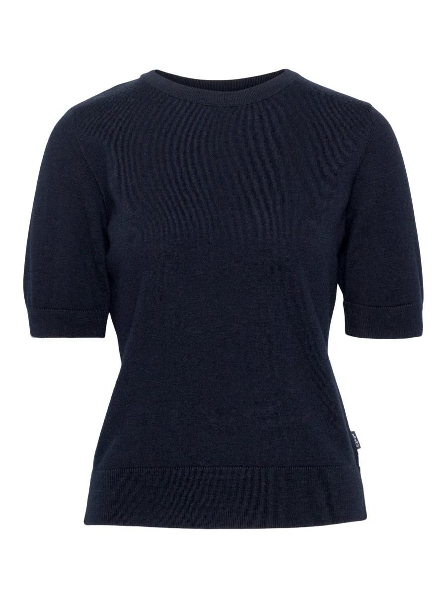 Emmy merino top - Navy
