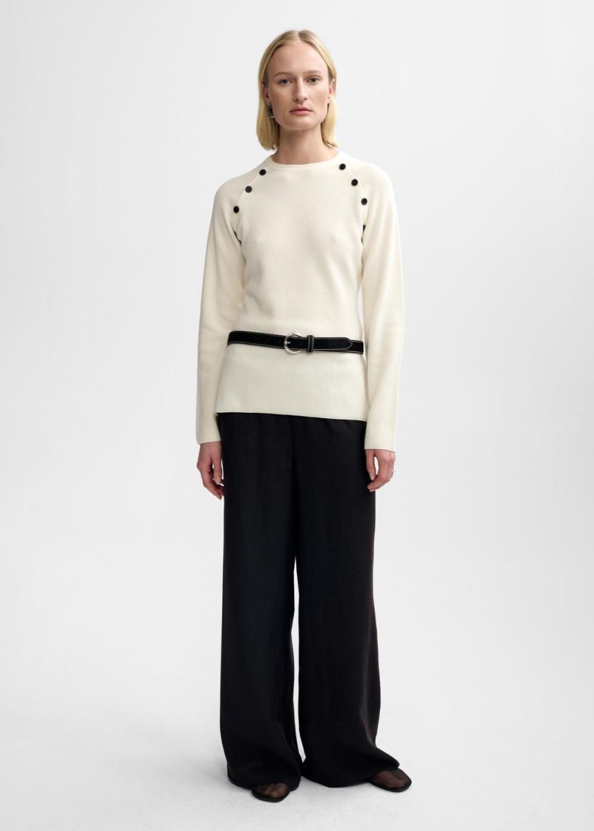 Mary merino sweater eggshell