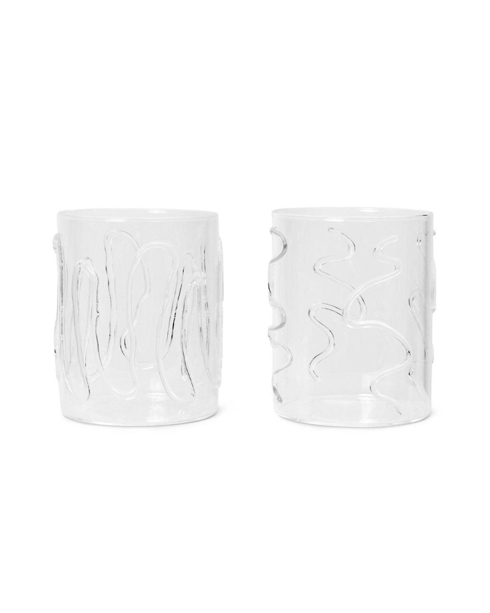 Doodle Glasses - set of 2 - Tall