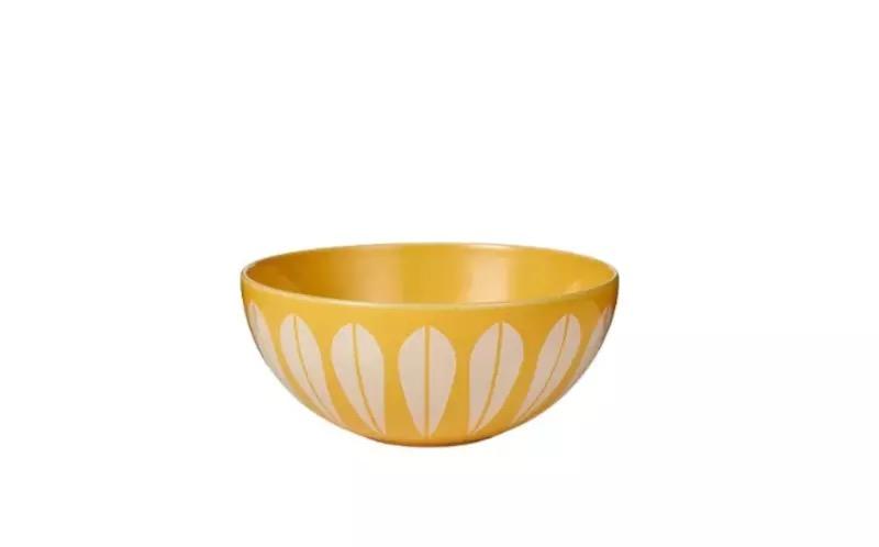 Lotus Bowl Small Yellow / White