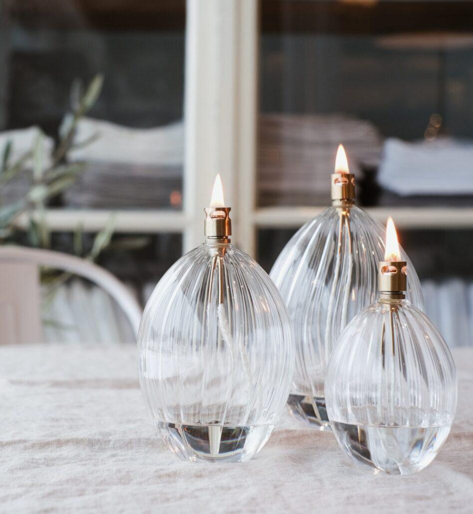 Peri Design Oljelampe Oval Brass Medium
